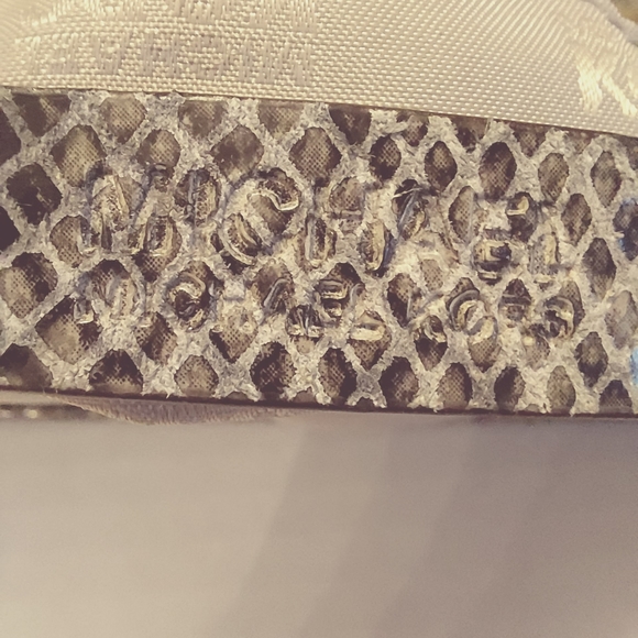 MICHAEL Michael Kors Large Snakeskin Clutch with Detachable Strap - Picture 6 of 15